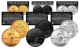 TRIBUTE 1943 World War II Steelie PENNY Coin - Get all 3 Plated Rare Metal Versions (Black Ruthenium, .999 Fine Silver, 24K Gold)