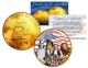 1976 WIZARD OF OZ 24K Gold Plated IKE Dollar - Each Coin Serial Numbered of 376 - Officially Licensed