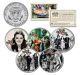 WIZARD OF OZ Movie Colorized JFK Half Dollar U.S. 5-Coin Set - Officially Licensed