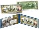 WORLD WAR II - Raising the Flag on IWO JIMA - Colorized $2 Bill U.S. Legal Tender - WWII