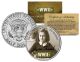 World War II - ANNE FRANK - Colorized JFK Kennedy Half Dollar US Coin - THE HOLOCAUST - THE DIARY OF ANNE FRANK