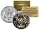 World War II - B-17 FLYING FORTRESS - Colorized JFK Kennedy Half Dollar Coin - BOEING GUNNERS