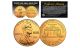 TRIBUTE 1943 World War II Steelie PENNY Coin Clad in 24 Karat Gold (Lot of 3)