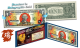 Lot of 10 - 2017 Chinese New Year - YEAR OF THE ROOSTER - Gold Hologram Legal Tender U.S. $1 BILL - $1 Lucky Money with Blue Folio