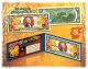2016 Chinese New Year - YEAR OF THE MONKEY - Gold Hologram Legal Tender U.S. $2 BILL - $2 Lucky Money - With Blue Folio