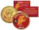 2014 Chinese New Year YEAR OF THE HORSE 24K Gold Plated JFK Kennedy Half Dollar US Coin