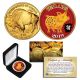 2019 Chinese New Year * YEAR OF THE PIG * 24 Karat Gold Plated $50 American Gold Buffalo Indian Tribute Coin with DELUXE BOX