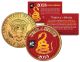 2013 Chinese New Year YEAR OF THE SNAKE 24K Gold Plated JFK Kennedy Half Dollar US Coin