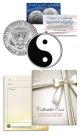 YIN YANG - BALANCE HARMONY - Keepsake Gift JFK Kennedy Half Dollar US Colorized Coin